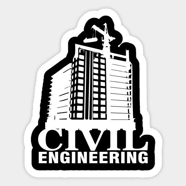 civil engineering, civil engineer, building design Sticker by PrisDesign99